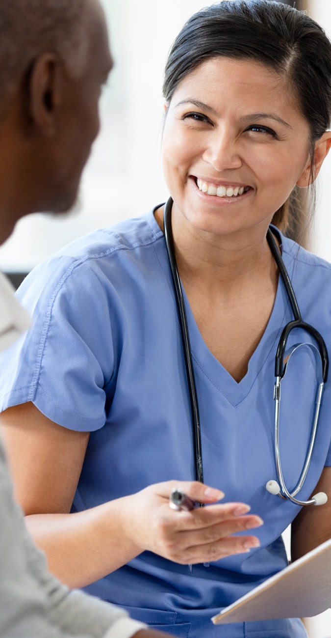 medical professional woman smiling